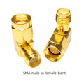 YPioneer C20073-92 1PC SMA To SMA Male Female Gold Plated RP SMA Male RP-SMA Female Connector RF Adapter Straight Bent L/T Type