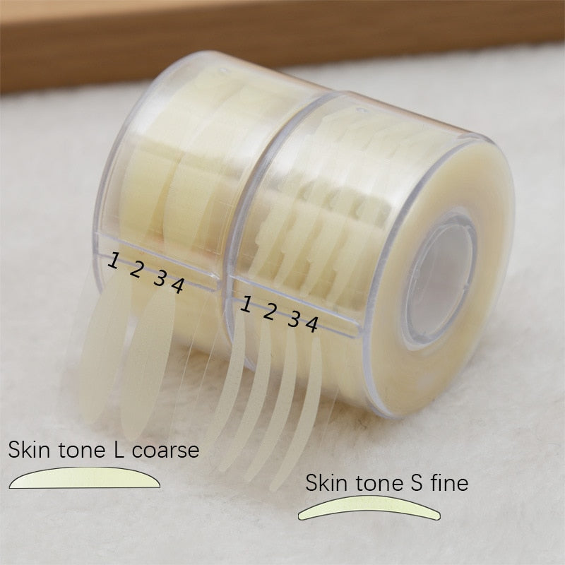 600pcs Eye Lift Strips Double Eyelid Tape Clear Gray Eyelid Stripe Big Eyes Invisible Double Fold Eyelid Sticker Makeup Tool