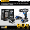 【World Premiere】DEKO 20V BRUSHLESS WRENCH 350N.m IMPACT WRENCH &amp; BRUSHLESS DRILL CORDLESS DRILL ELECTRIC SCREWDRIVER