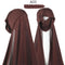 Women Muslim Instant Chiffon Hijab With Cap Underscarf Bonnet HIjabs  Scarf Islam Headscarf Headwrap Turbante