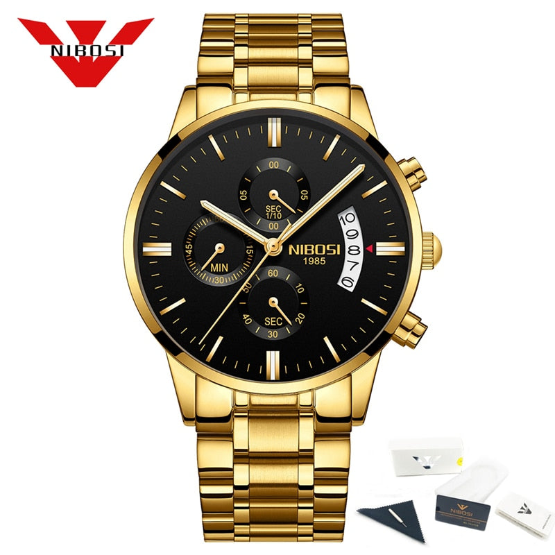 NIBOSI Relogio Masculino Mens Watches Top Brand Luxury Famous Men&