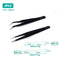 ESD Anti-Static Stainless Steel Tweezers Precision Maintenance Industrial Repair Curved Tool Home Working Model Making Hand Tool