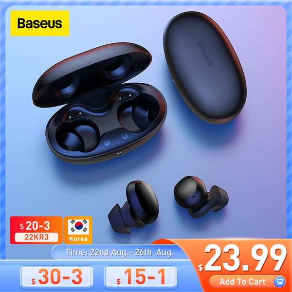 Baseus W11 TWS Bluetooth Earphones Bluetooth 5.0 Wireless Headphones Waterproof, Support wireless charging, Fast charging