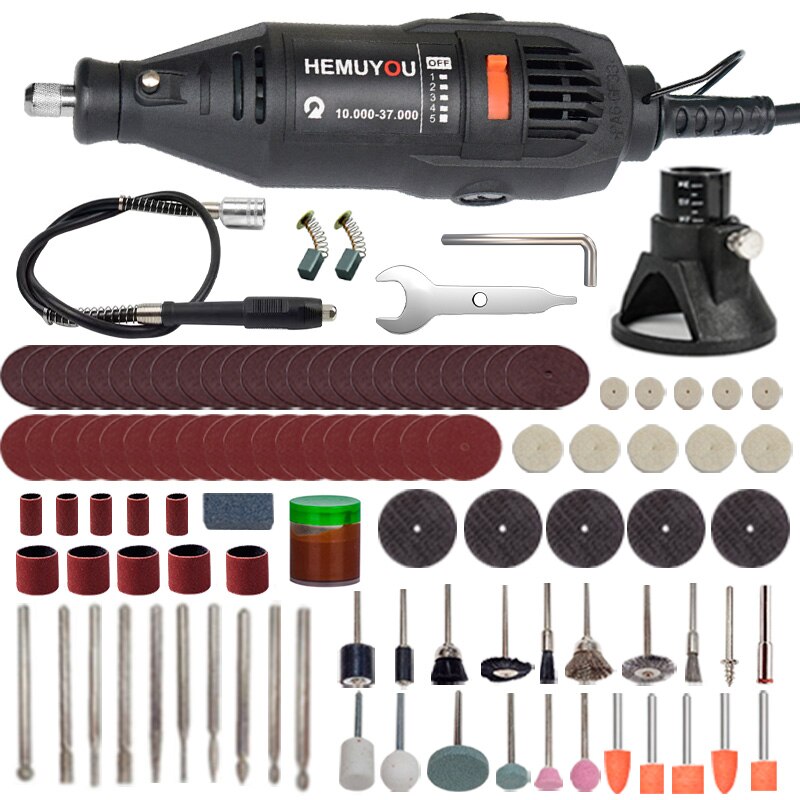 Dremel mini electric drill engraver Rotary Tool polishing machine 180W Power Tool Variable Speed engraving pen with accessories