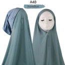Women Muslim Instant Chiffon Hijab With Cap Underscarf Bonnet HIjabs  Scarf Islam Headscarf Headwrap Turbante