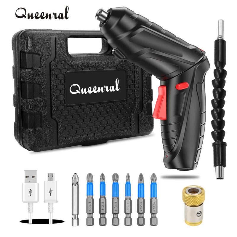 Electric Screwdriver Battery Rechargeable Cordless Screwdriver Powerful Impact Wireless Screwdriver Drill Electric Screw Driver