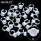 MSOKAY Wholesale 100Pcs/Bag Disposable Eyelash Extension Glue Ring Cup Tattoo Pigment Holder Container Lash Tools Supplier