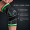 WorthWhile 1PC Sports Kneepad Men Pressurized Elastic Knee Pads Support Fitness Gear Basketball Volleyball Brace Protector