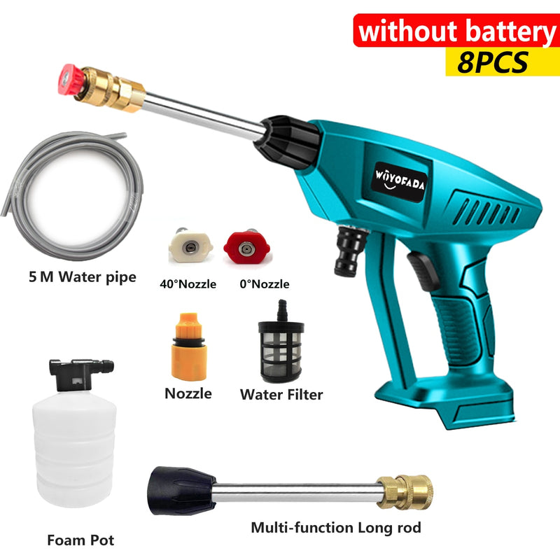 30BAR Cordless High Pressure Cleaner Washer Spray Water Gun Car Wash Pressure Water Cleaning Machine for Makita 18V Battery
