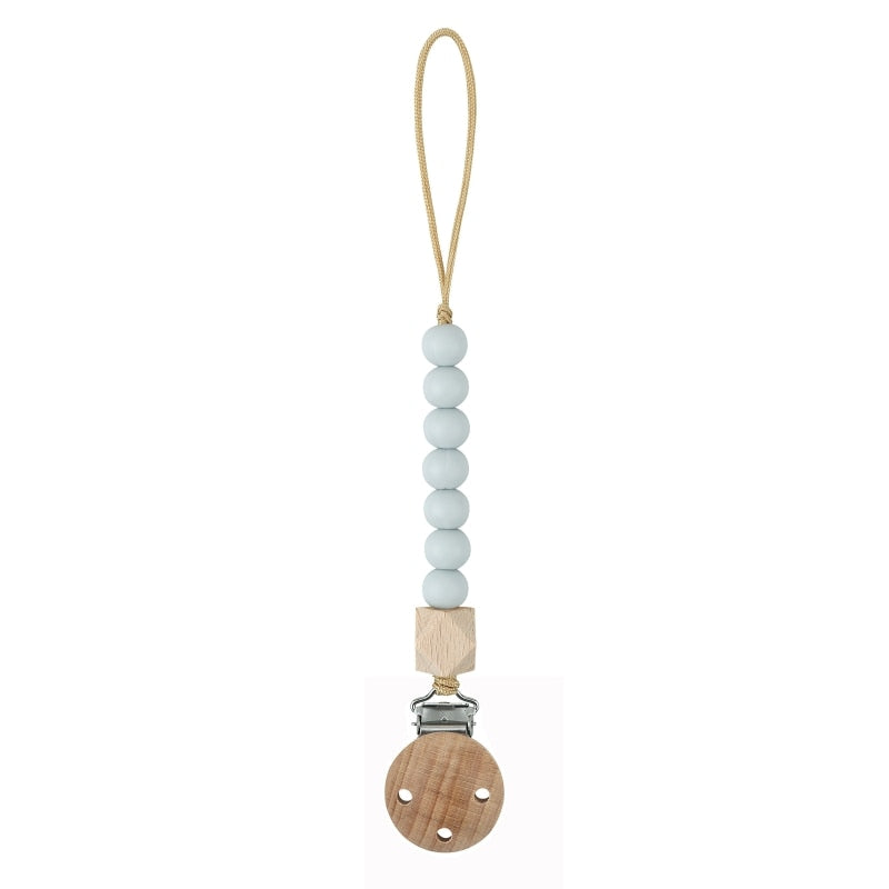 Pacifier Clips Chain Silicone Beads BPA Free DIY Dummy Clip Holder Soother Chains Baby Teething Toys Chew Gifts