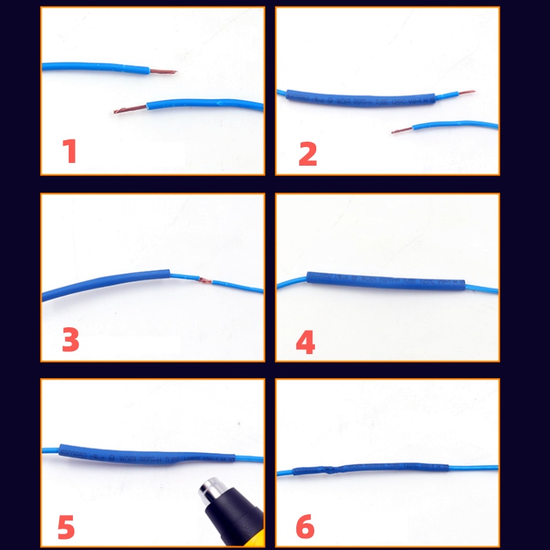 530/625 PCS,Polyolefin Shrinking Assorted Heat Shrink Tube Wire Cable Insulated Sleeving Tubing Set 2:1 Waterproof Pipe Sleeve