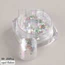Crystal Fire Opal Flakes Nail Sequins Purple Holographic Glitter DIY Chrome Powder for Spring Nails Manicure Paillettes GL1857
