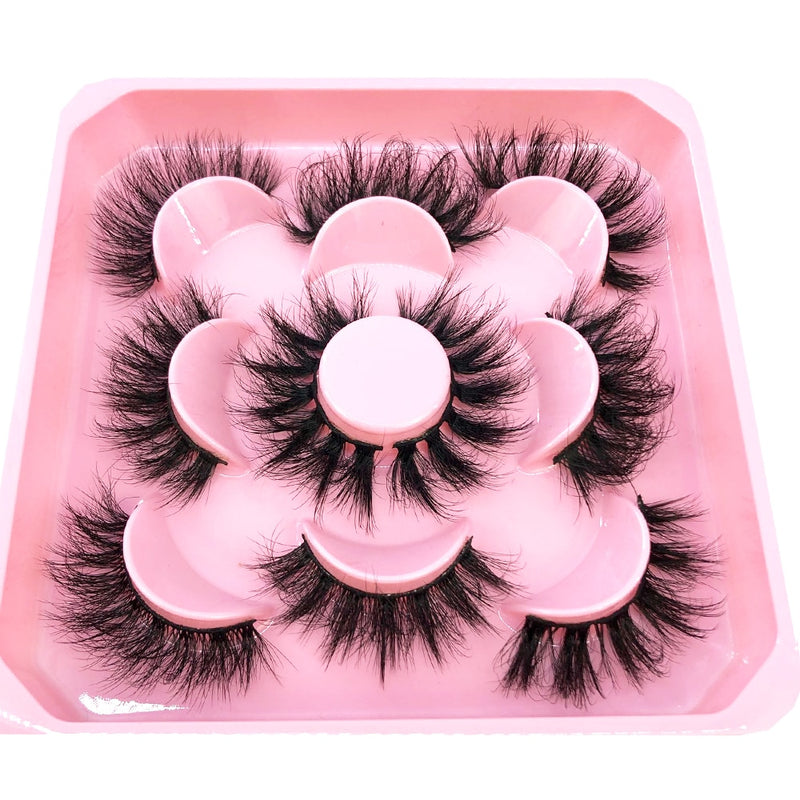 2022 New 5 pairs natural false eyelashes fake lashes long makeup 3d mink lashes eyelash extension mink eyelashes short eyelashes