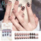 Fake Nails Art Nail Tips Press on False with Designs Set Full Cover Artificial Short Packaging Kiss Display Clear Tipsy Stick