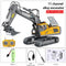 2.4G High Tech 11 Channels RC Excavator Dump Trucks Bulldozer Alloy Plastic Engineering Vehicle Electronic Toys For Boy Gifts