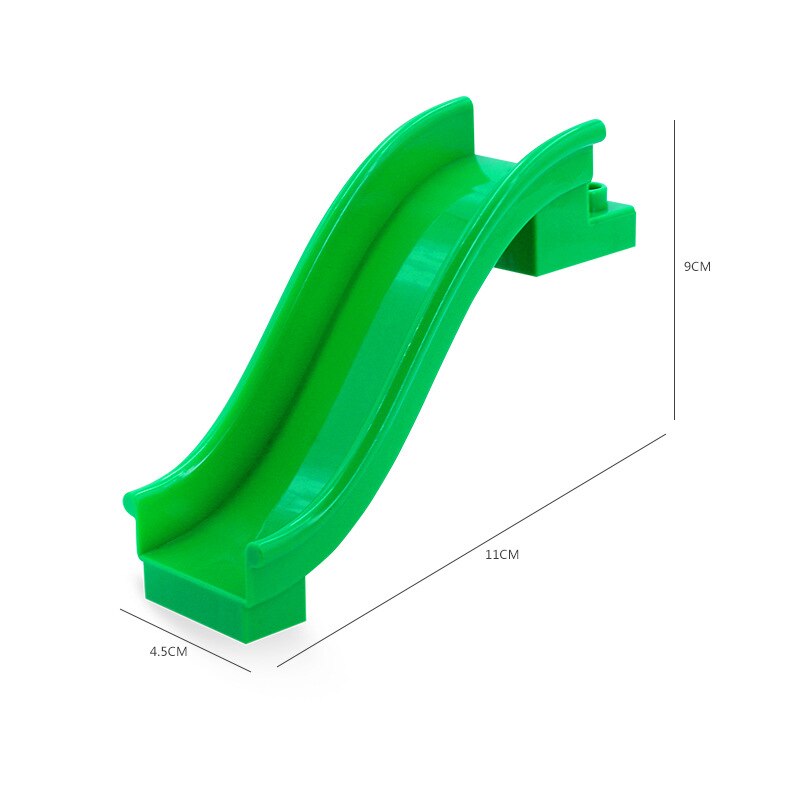 Big Building Blocks Compatible Slide Swing Seesaw Park Playground Series Large Bricks Children Educational Creative Toy Kid Gift