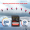 SanDisk Extreme PRO SD Card 32G 64G 128G 256G SDHC SDXC UHS-I C10 95MB/s-200MB/s U3 Memory Card Support V30 4K for Camera/DV/SLR