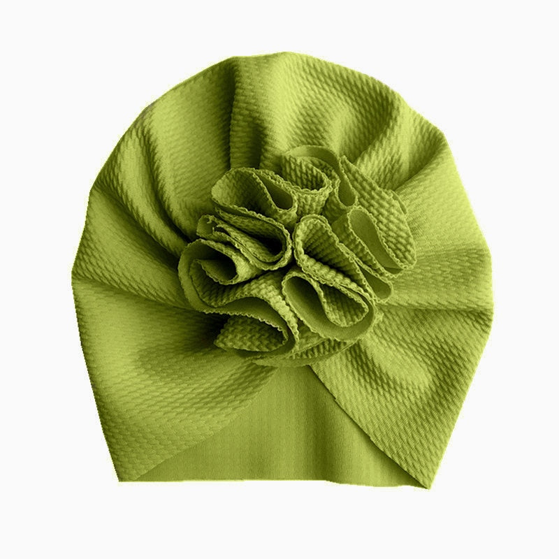 Cute Flower Baby Hat Toddler Turban Infant Head wraps Kids Bonnet Newborn Toddler Beanie Cap for  0-18m