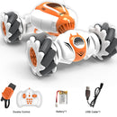 Roclub 4WD RC Car 2.4G Radio Remote Control Car 1:24 Double Side RC Stunt Cars 360° Reversal Vehicle Model Toys For Children Boy