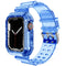 Clear Band + Case for Apple Watch 8 7 6 SE 5 3 2 Soft Transparent silicone Strap for iwatch Strap 40mm 44mm 42MM 41MM 45MM 49MM