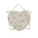 Hot Sale Sweet Lace Round Handbags High Quality PU Leather Women Crossbody Bags for Women 2022 Small Fresh Flower Chain Shoulder