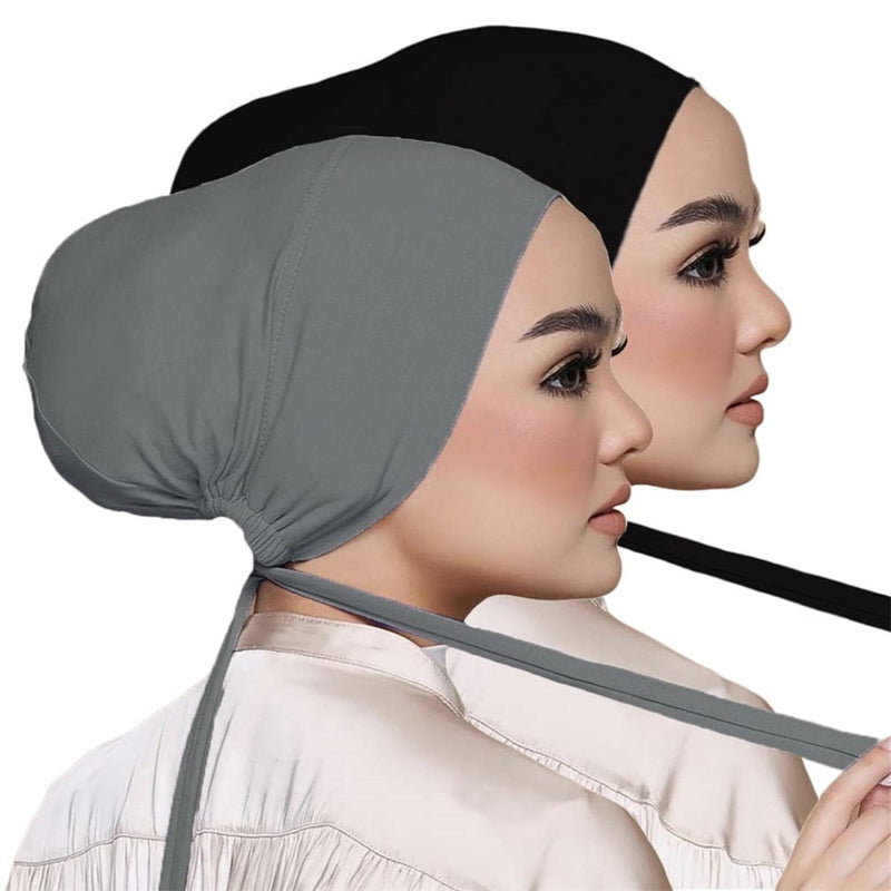 Modal New Soft Under Cap Inner Hijab Cap Stretchy Muslim Women Bandage Underscarf Bonnet Islamic Turban Headband Adjustable