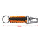 Outdoor Keychain Ring Camping Carabiner Military Paracord Cord Rope Camping Survival Kit Emergency Knot Bottle Opener Tools