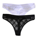 2PCS/Set Lace Sexy G-String Thongs Transparent Women&