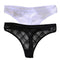 2PCS/Set Lace Sexy G-String Thongs Transparent Women&