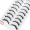 NEW 10 Pairs Natural False Eyelashes Fake Lashes Long Makeup 3d Mink Lashes Extension Eyelash Mink Eyelashes for Beauty 54