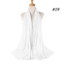 Hijab Scarf 72*175cm Plain Chiffon Scarves For Women Muslim Fasion Islam Clothing Headscarves Shawl For Ladies Headwrap Ramadan