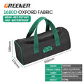 Greener Multi-Function Tool Bag Multi-Pocket Waterproof Anti-Fall Storage Bag 1680D Oxford Cloth Electrician Bag