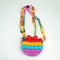 Hot Fidget Toys 2022 Push Bubbles Toy Rainbow Unicorns Premium Girls Push Bubble Bag Adult Antistress Squeeze Squishy Gifts