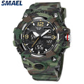 Sport Watch Military Watch For Men Alarm Clock Stopwatch LED Digital Back Light Dual Time Display 8008 Men&#39;s Watches Waterproof