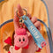 Fashion Star Kirby Plush Toys Keychain Chilkdren Toy Cute Pink Kirby Keychain Car Pendant Key Chain Woemen Keychains Toys Gifts