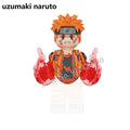 Naruto Sasuke Kakashi Akatsuki bricks Building Blocks Anime cartoon Mini Action Figures Heads Assembly Toys kids Christma Gifts
