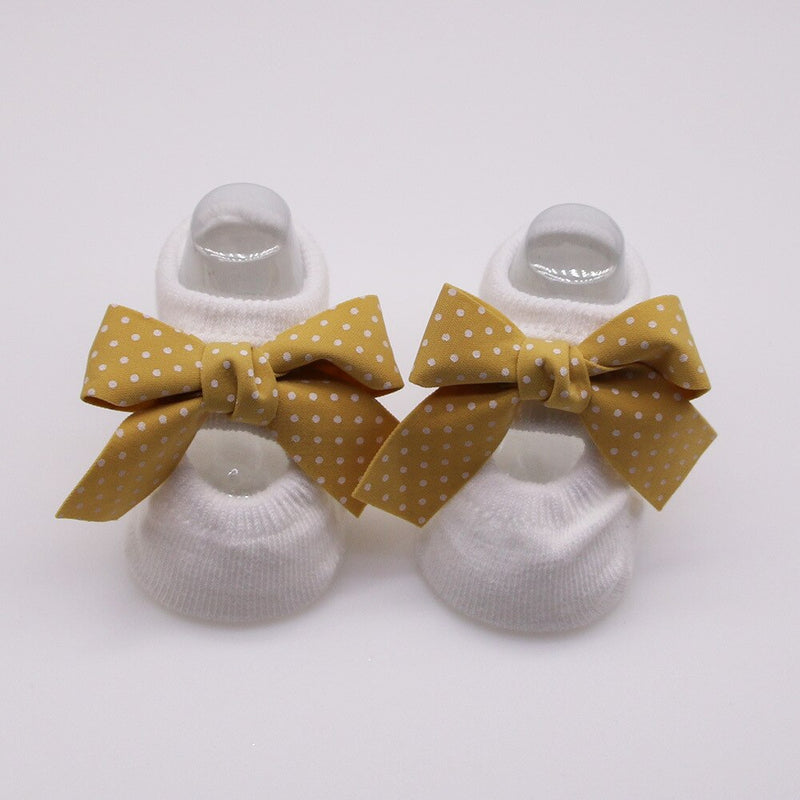2022 Newborn Indoor Cotton Socks Bow Infant Anti Slip Socks Baby Girl Socks Rubber Soles Baby Boy Floor Socks Spring Autumn