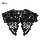 Fashion White Black Lace Fake Collar Blouse Vintage Detachable Shirt False Collar Lapel Blouse Top Women Clothes Accessories
