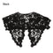 Fashion White Black Lace Fake Collar Blouse Vintage Detachable Shirt False Collar Lapel Blouse Top Women Clothes Accessories