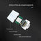 UBARO Eu AC100-240V Tempered Black White Crystal Glass Touch Switch Panel Wall Light Sensor Button 1/2/3 Gang 10A Interruptor