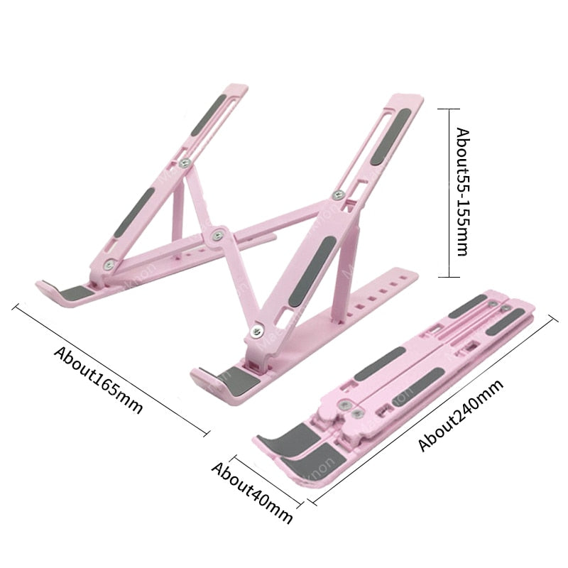 Foldable Laptop Stand Notebook Support Base Cooling laptop Bracket Universal Computer Holder Accessories For Macbook iPad Tablet