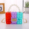 Unicorn Pop Antistress Toys Silicone Push Pop Bubble Bag Unicorn Crossbody Bag Reliver Autism Handbag Coin Pouch Purse for Kids