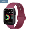 Silicone Bracelet Band For Apple Watch Strap 8 7 6 5 4 3 2 SE 42MM 38MM 44MM 40MM Strap For iWatch 41MM 45MM Smart Watch correa