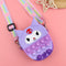 Unicorn Pop Antistress Toys Silicone Push Pop Bubble Bag Unicorn Crossbody Bag Reliver Autism Handbag Coin Pouch Purse for Kids