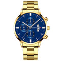 Luxury Men&#39;s Quartz Watch Stainless Steel Business Automatic Calendar Clock Men Fashion Casual Wrist Watch relogio masculino