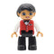 Big Size Action Figures City Princess Policemen Family Building Block Doll Character Accessory Toys Assembly Children Kids Gift