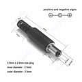 12V 3A 5.5mm 2.1mm Plug Socket DC Connectors DC Power Socket Male Female Jack Screw Nut Panel Mount DC Power Adapter Connector