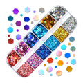 Fluorescence Butterfly Heart Fruits Various Shapes Nail Art Glitter Flakes 3D Colourful Sequins Polish Manicure Nail Decoration