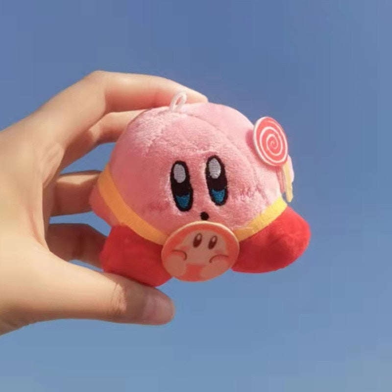 Fashion Star Kirby Plush Toys Keychain Chilkdren Toy Cute Pink Kirby Keychain Car Pendant Key Chain Woemen Keychains Toys Gifts