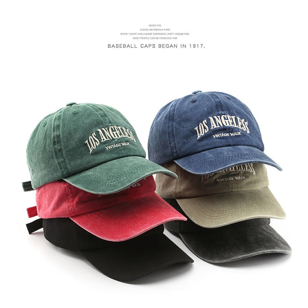SLECKTON Cotton Baseball Cap for Men and Women Fashion Embroidery Hat Cotton Soft Top Caps Casual Retro Snapback Hats Unisex